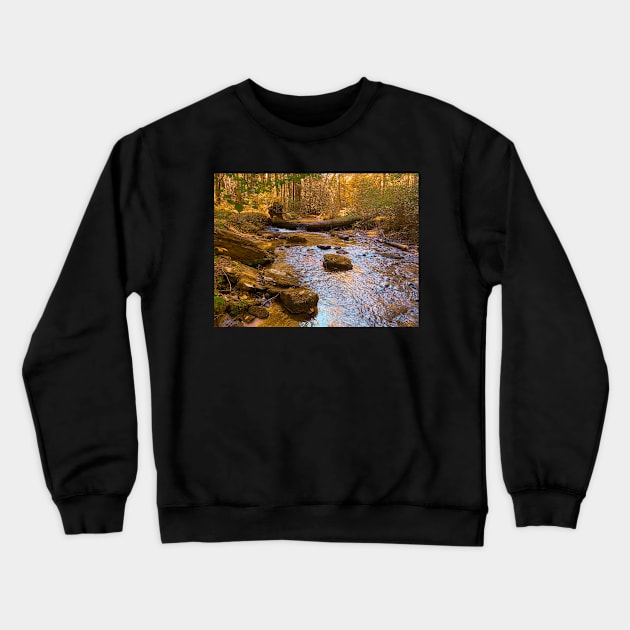 Mountain Stream Crewneck Sweatshirt by Ckauzmann